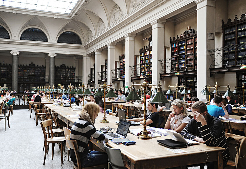 Großer Lesesaal 5, Universität Wien, Copyright: Universität Wien/Barbara Mair