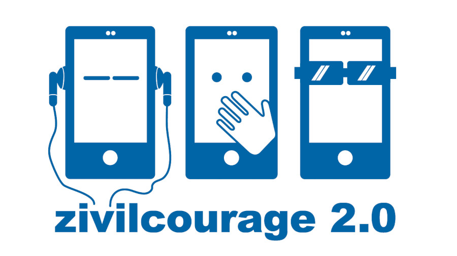 Zivilcourage Online: Jugendliche und Gewalt im Internet. Einladung zur Abschlussveranstaltung, Ausschnitt Plakat